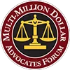 Multi-Million Dollar Advocates Forum badge.