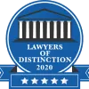 Lawyers of distinction 2020 badge.